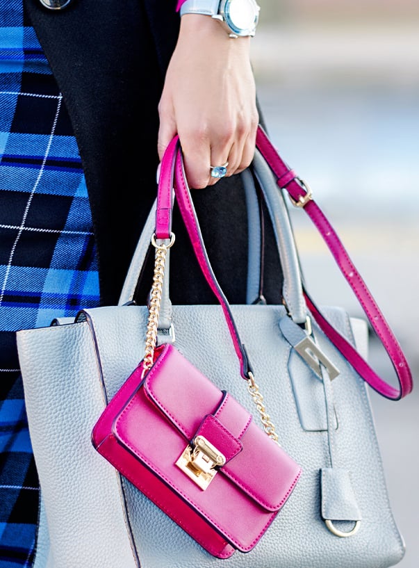 Frau mit Designerhandtasche